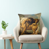 ジョージStubbs |馬、c.1762を攻撃しているライオン( クッション (椅子)