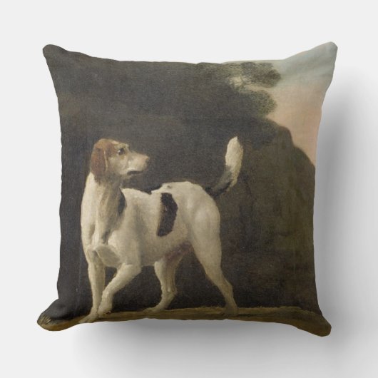 ジョージStubbs | Foxhound、c.1760 (紙lの油 クッション (正面)