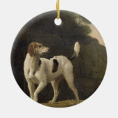 ジョージStubbs | Foxhound、c.1760 (紙lの油 セラミックオーナメント (裏面)