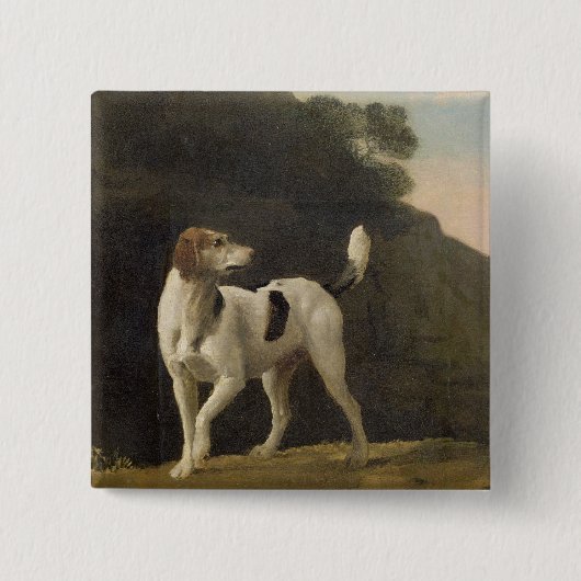 ジョージStubbs | Foxhound、c.1760 (紙lの油 缶バッジ (正面)
