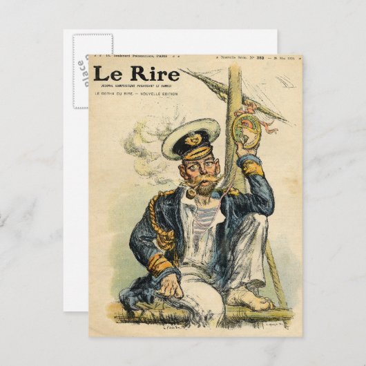 ジョージV、海軍シンプルの「王室の」 ポストカード (正面/裏面)