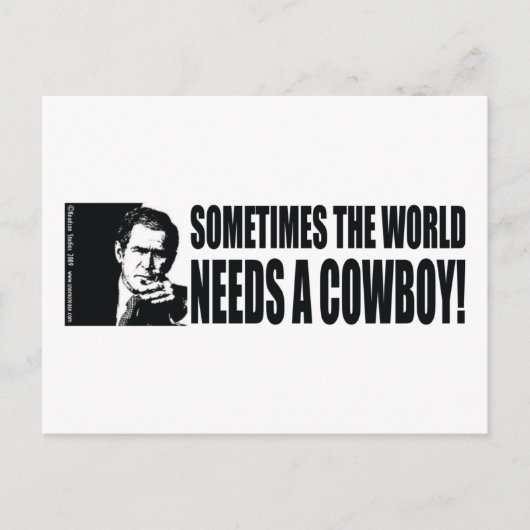 ジョージWブッシュ ポストカード (正面)