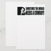 ジョージWブッシュ 便箋 (正面/裏面)