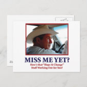 ジョージWブ恋しく思ッシュ – まだ ポストカード (正面/裏面)