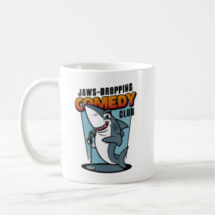 ジョーズドロッピングコメディクラブのコミックシャーク コーヒーマグカップ