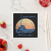 ジョーズヴィンテージアミティアイランド スタンダードカクテルナプキン (インサイチュ)