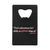 ジョーズ能力 クレジットカード栓抜き (正面)