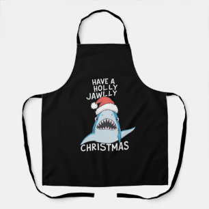 ジョーズ風サンタスティックなクリスマスムービー ジョーズファン サーカズム エプロン