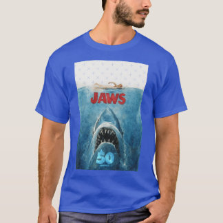 ジョーズ50周年記念ウォーターカラートリビュートガール Tシャツ