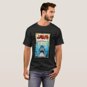 ジョーズ50周年記念ポスター ステンドグラス風デザイン 表 Tシャツ (正面フル)