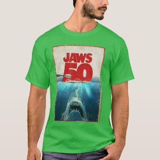 ジョーズ50 ジョーズ2025 記念 クラシック ビンテージ ガール Tシャツ