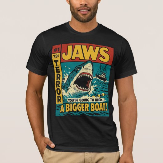 ジョーズ、もっと大きなボートが必要だわ Tシャツ (正面)