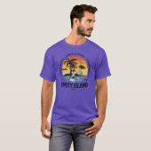 ジョーズ ファンアート アミティ島 の バケーション Tシャツ (正面フル)