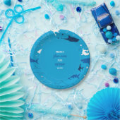 ジョーソームシャークバースデーパーティー紙プレート ペーパープレート (パーティー)