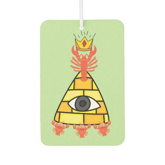 ジョーダンおもしろいピーターソンロブスタークラウン階層ミーム カーエアーフレッシュナー (正面)