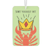 ジョーダンおもしろいピーターソンロブスタークラウン階層ミーム カーエアーフレッシュナー (裏面)