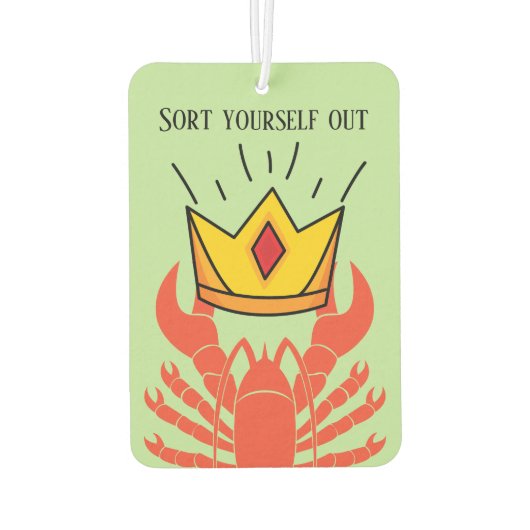 ジョーダンおもしろいピーターソンロブスタークラウン階層ミーム カーエアーフレッシュナー (裏面)