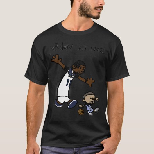 ジョーダンとナズ (カルビンとホッブス) Tシャツ (正面)