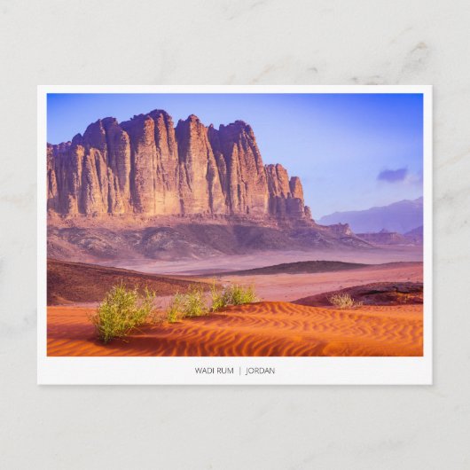 ジョーダンのワディラム砂漠ホリディポストカード シーズンポストカード (正面)