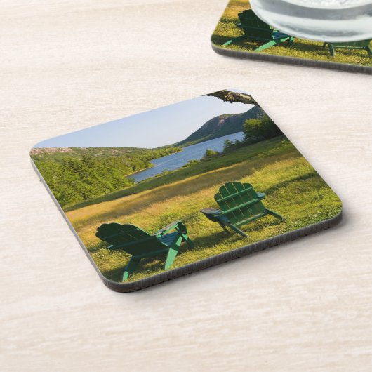 ジョーダンの芝生の上のアディロンダックの椅子 コースター (左側)