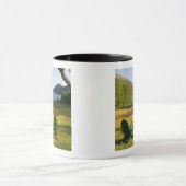 ジョーダンの芝生の上のアディロンダックの椅子 マグカップ (中央)