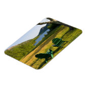 ジョーダンの芝生の上のアディロンドラックの椅子 マグネット (左側)