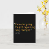 ジョーダンギフトおもしろい引用文パーソナライズされた名 カード (黄色い花)