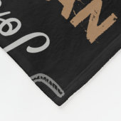 ジョーダンパーソナライズされたの名前は黒い黄色の灰色の茶色 フリースブランケット (角)