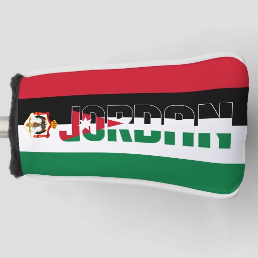 ジョーダン国旗の華やかな愛国心 ゴルフヘッドカバー (正面)