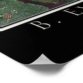 ジョーダン湖ノースカロライナ衛星ポスターマップ ポスター (角)