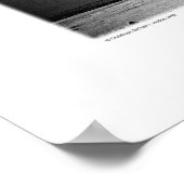 ジョーダン砂漠のラクダ(B&W) ポスター (角)