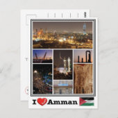 ジョーダン – アンマン –  ポストカード (正面/裏面)