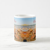 ジョーダン・マグカップの死んだ海岸の塩辛い岩 コーヒーマグカップ (中央)