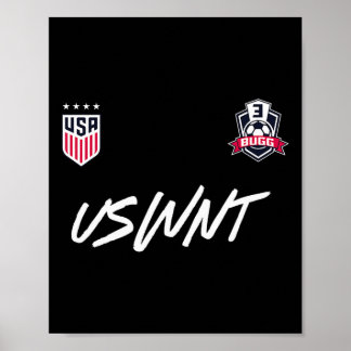 ジョーディン・バグ3 ネイビー USWNT 公式ライセンス  ポスター