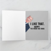 ジョーバイデン氏おもしろい誕生日あなたはとても若く見える カード (内部)