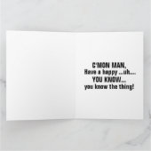 ジョーバイデン氏おもしろい誕生日カード カード (内部)