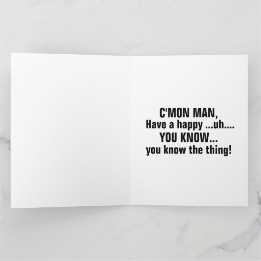 ジョーバイデン氏おもしろい誕生日カード カード (内部)