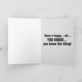 ジョーバイデン氏おもしろい誕生日カード カード (内部)