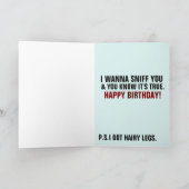 ジョーバイデン氏おもしろい誕生日カード シーズンカード (内部)