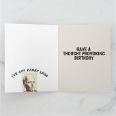 ジョーバイデン氏おもしろい誕生日トランプ サンキューカード (内部)