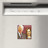 ジョーバイデン氏とカマラハリス第46代大統領_ マグネット (インサイチュ (食洗機))