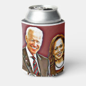 ジョーバイデン氏とカマラハリス第46代大統領_ 缶クーラー (缶裏面)