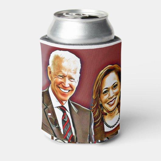 ジョーバイデン氏とカマラハリス第46代大統領_ 缶クーラー (缶裏面)