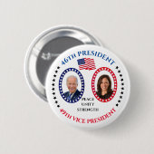 ジョーバイデン氏とカマラハリス 缶バッジ (正面&裏面)