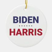 ジョーバイデン氏とカマラハリス（2020年米国選挙） セラミックオーナメント (正面)