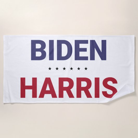 ジョーバイデン氏とカマラハリス（2020年米国選挙） ビーチタオル (正面)