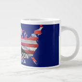 ジョーバイデン氏をダークブランドンジャイアントコーヒーマグとして ジャンボコーヒーマグカップ (右)