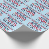 ジョーバイデン氏カマラハリス就任式の日 ラッピングペーパー (角)