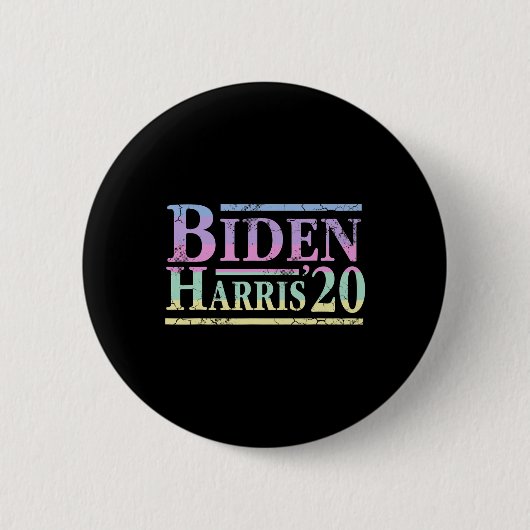 ジョーバイデン氏カマラハリス2020選挙アンチトランプ 缶バッジ (正面)