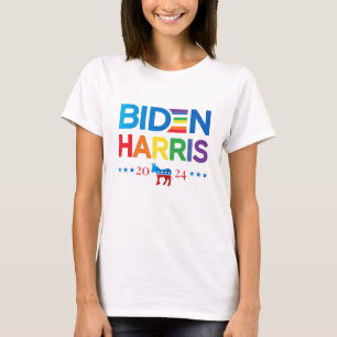 ジョーバイデン氏カマラハリス2024レインボーゲイプライド Tシャツ